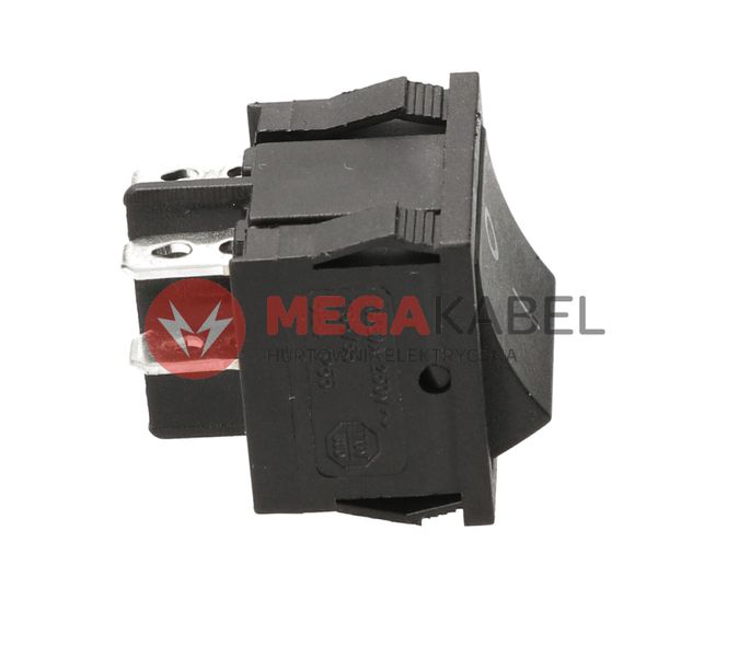 Przełącznik kołyskowy czarny 250V zdjęcie 2