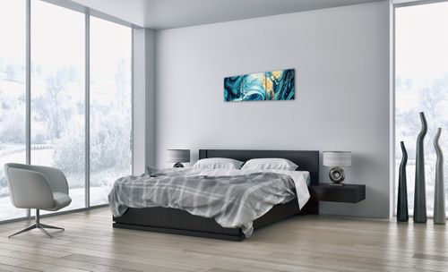 Obraz Na Płótnie - Kompozycja Barw - 90X30 Cm - Ca90X30-3493 na Arena.pl
