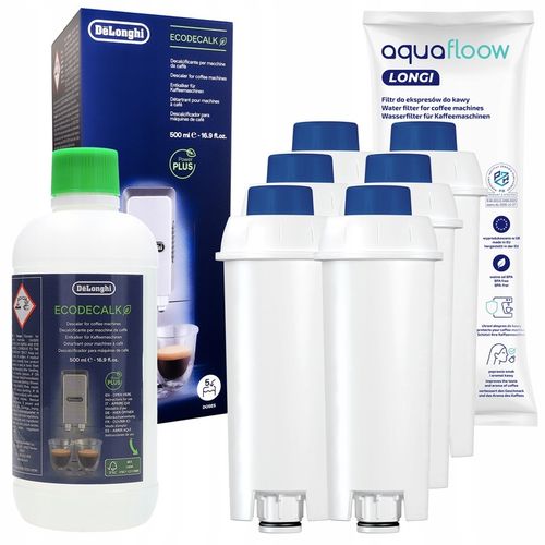 6x filtr do wody do ekspresu Delonghi + odkamieniacz do ekspresu Delonghi na Arena.pl
