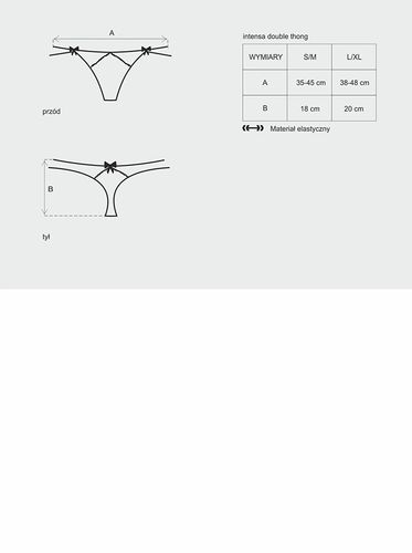 bielizna intensa podwójne stringi l/xl na Arena.pl
