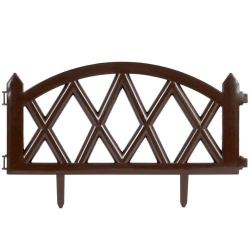 Płotek ogrodowy brązowy 50x30 cm 6 szt. na Arena.pl