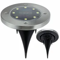 LAMPA OGRODOWA SOLARNA 8 LED NAJAZDOWA CZUJNIK LAMPKA GRUNTOWA