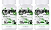 3x 1000MG ASHWAGANDHA PREMIUM KSM-66 STRES SEN DEPRESJA ZMĘCZENIE 120