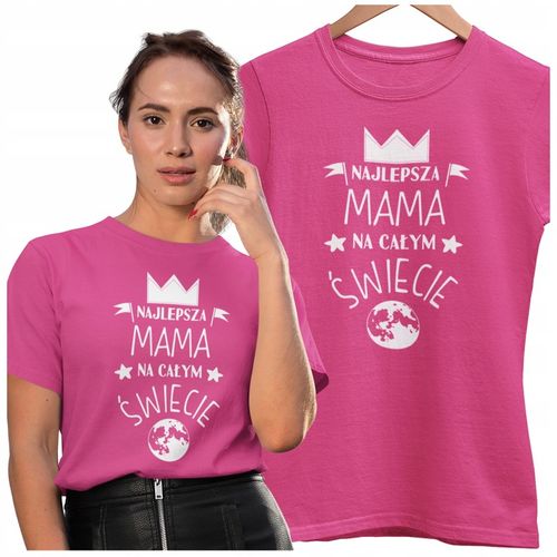 KOSZULKA DLA MAMY Z KUBKIEM NAJLEPSZA MAMA NA ŚWIECIE ZESTAW UPOMINKOWY 1+1 na Arena.pl