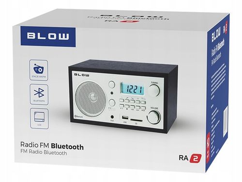 RADIO KUCHENNE BLUETOOTH PRZENOŚNE RETRO LCD ANTENA FM USB SD ZEGAR na Arena.pl