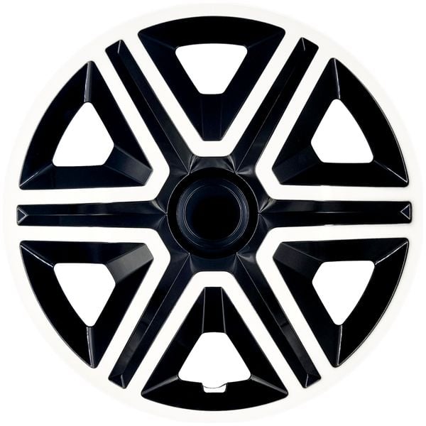 4x Kołpaki 15 CZARNO BIAŁE TUNING zdjęcie 3