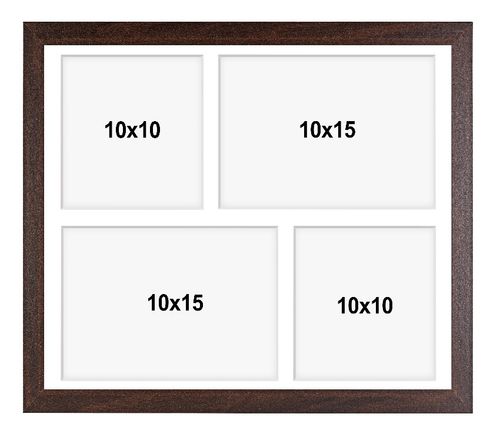 Ramka na 4 zdjęcia Hekla 24x30x4 foto galeria brązowy 1szt. na Arena.pl
