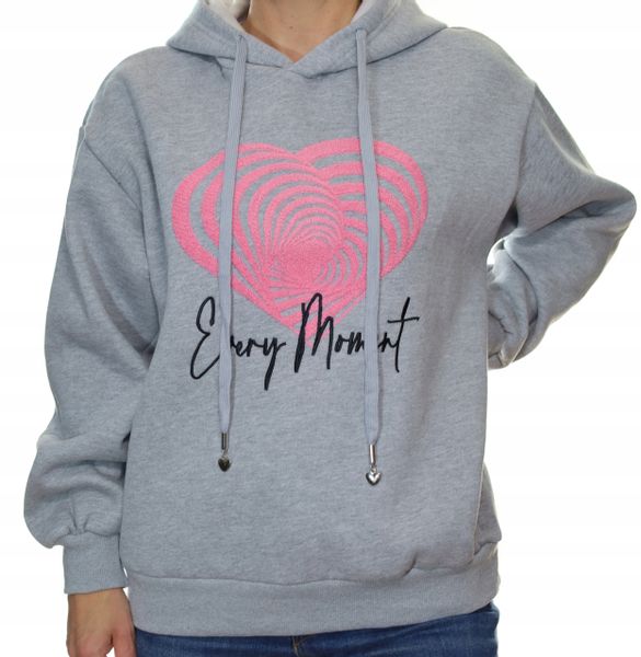 Damska bluza dresowa z kapturem uni zdjęcie 1