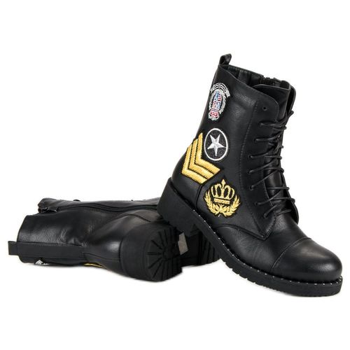 Czarne Militarne Botki r.40 na Arena.pl