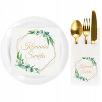 Dekoracje Komunijne Zestaw Komunijny Serwetki Kieszonki Na Stół Komunia