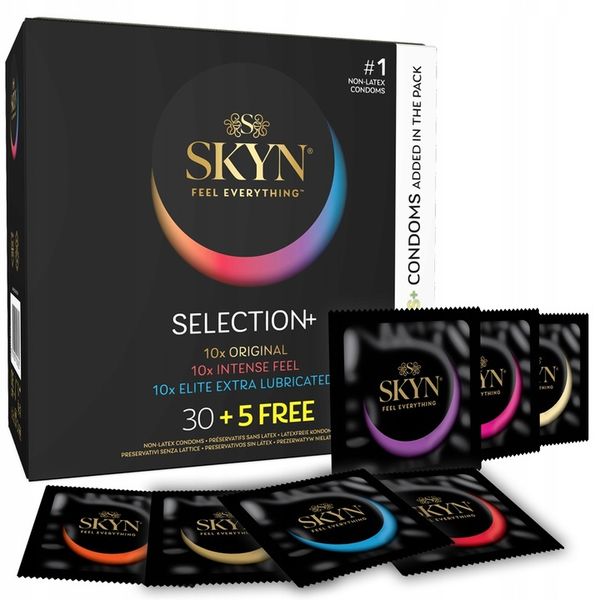 Prezerwatywy SKYN SELECTION SENSES 35szt. mix Intense Feel Original Elite zdjęcie 1