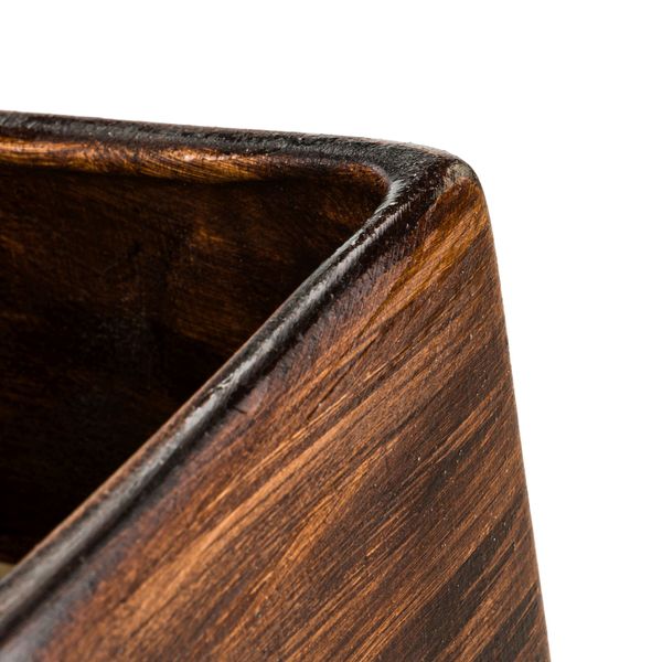 Wazon Ceramiczny Trapez  Brązowy flakon zdjęcie 6