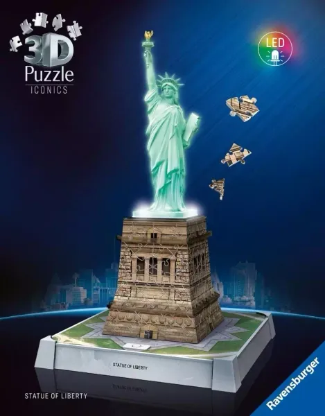 Puzzle 3D Iconics Statua Wolności zdjęcie 1