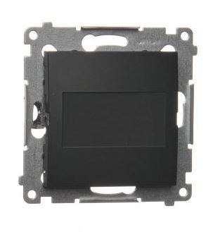 Simon54 zaślepka z mostkiem do ramek DPS.01/49 czarny mat zdjęcie 1