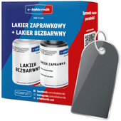 lakier zaprawka + bezbarwny samochodowy zaprawkowy bmw a08 silbergrau