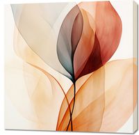 Obraz 90x90cm Eteryczne Liście