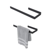 WIESZAK NA RĘCZNIK LOFT METALOWY CZARNY 40 CM