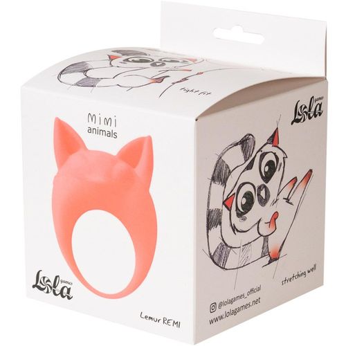 Pierścień- Vibrating Cockring MiMi Animals Lemur Remi Orange na Arena.pl