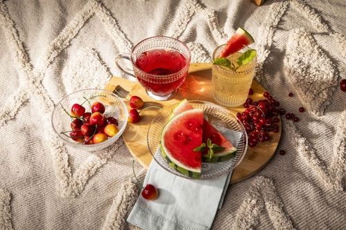 Zestaw 6 filiżanek do kawy szklanki kubki szklane Altom Design Daisy 430 ml na Arena.pl