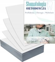 Ulotki A6 1000szt reklamowe firmowe duży wybór STOMATOLOGIA ORTODONCJA