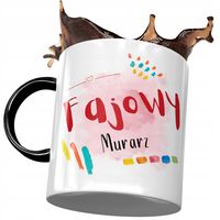 Kubek Czarny Dla Murarza Fajowy Murarz Prezent Z Nadrukiem Ze Zdjęciem