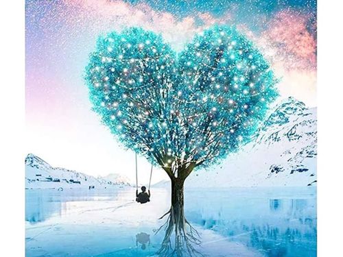 ZESTAW HAFT DIAMENTOWY, OBRAZ, MOZAIKA DRZEWO na Arena.pl
