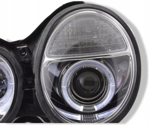 Nowe LAMPY Reflektory Do MERCEDES E KLASA W210 Od 1999 Do 2002 RINGI LED na Arena.pl
