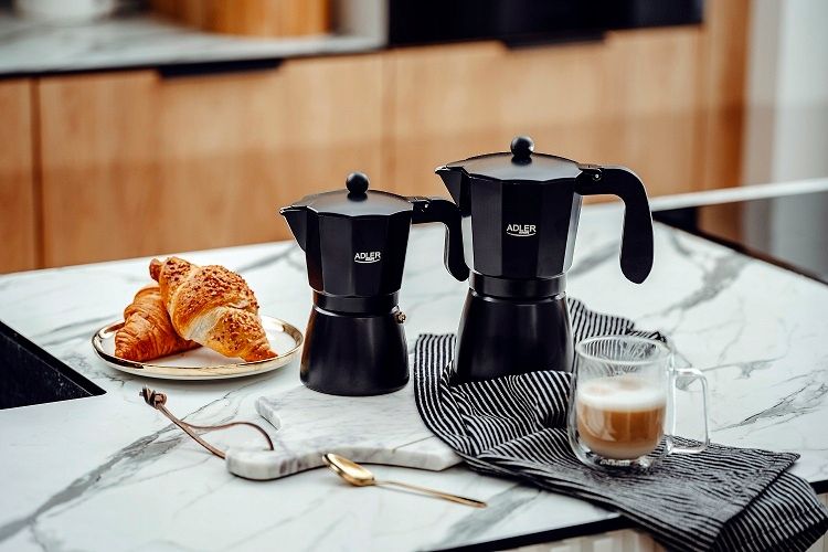 Zaparzacz Do Kawy Kawiarka Espresso 520Ml Gaz Kuchenki Elektryczne Ad4420 zdjęcie 8