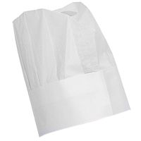 czapka kucharska perforowana zestaw 10szt. - hendi 560044