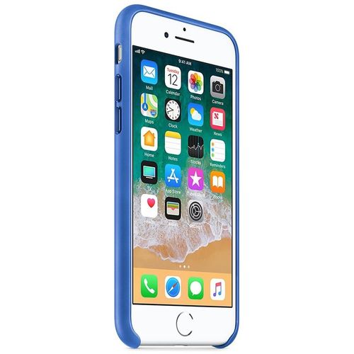 Apple Leather Case - Skórzane etui iPhone 8 / 7 (ostry błękit) na Arena.pl