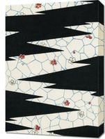 Obraz 50x70cm Flowers, Bijutsukai Japoński Vintage do Salonu