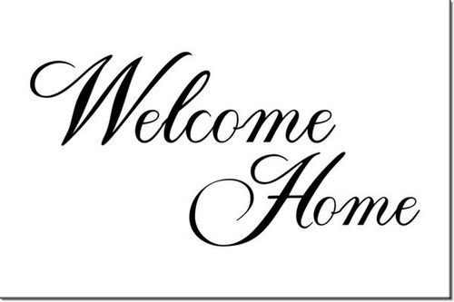 90 60CM OBRAZ NAPIS ...WELCOME HOME DRUK PŁÓTNO RAMA na Arena.pl