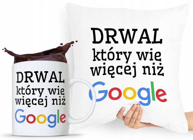 Zestaw Poduszka + Kubek Dla Drwala Prezent Z Nadrukiem Ze Zdjęciem zdjęcie 1