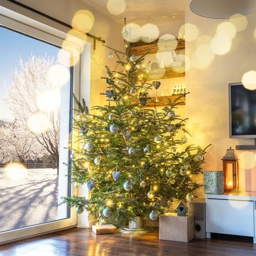 STOJAK POD CHOINKĘ CHOINKOWY PODSTAWKA DRZEWKO POJEMNIK NA WODĘ 1L SREBRNY na Arena.pl