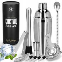 ZESTAW BARMAŃSKI 11el DO KOKTAJLI DRINKÓW MIARKA SHAKER 750ml