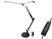 Lampka biurkowa LED LB-21 czarna podwójna