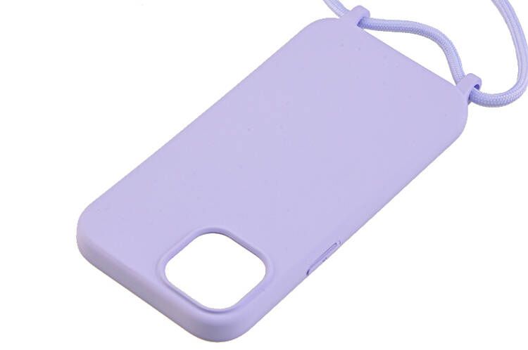 Etui ze sznurkiem RCK do Apple iPhone 15 Plus / 15+ fioletowy zdjęcie 3