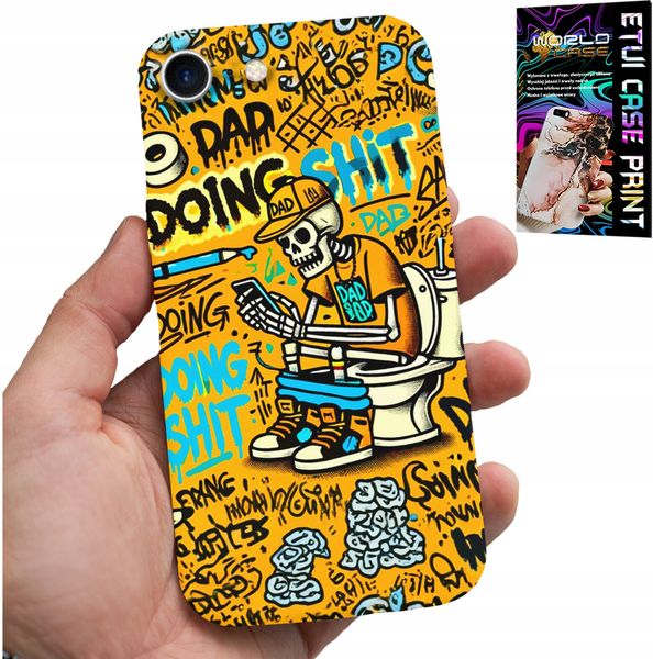 ETUI DO IPHONE 16e - DOING SHIT KOŚCIOTRUP NA KIBLU CASE zdjęcie 1