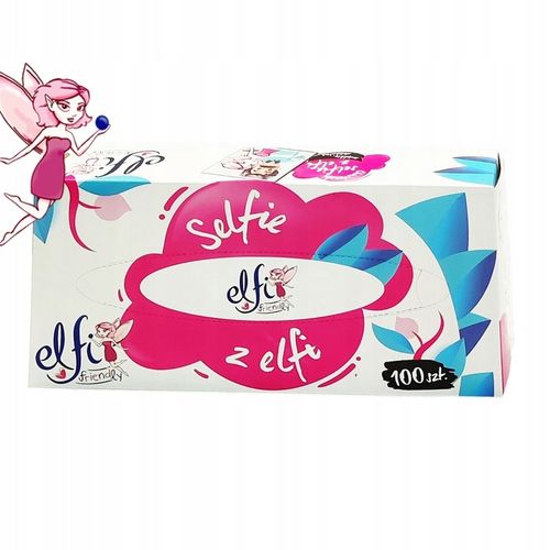 Chusteczki higieniczne w pudełku bezzapachowe ELFI 2warstwowe 100 na Arena.pl