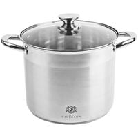 DUŻY GARNEK 13,5L INDUKCJA GAZ GARNEK STALOWY WYSOKI POKRYWKA GASTRO SOLID