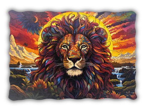 Puzzle Drewniane dla dzieci i dorosłych DarkLion Lew2 200 elementów na Arena.pl