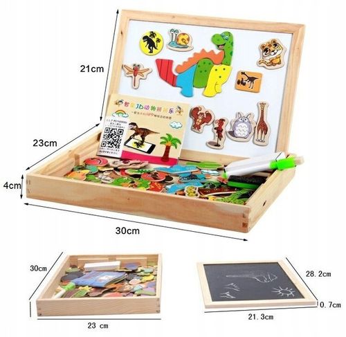 EDUKACYJNA DUŻA TABLICA MAGNETYCZNA KREDOWA na Arena.pl