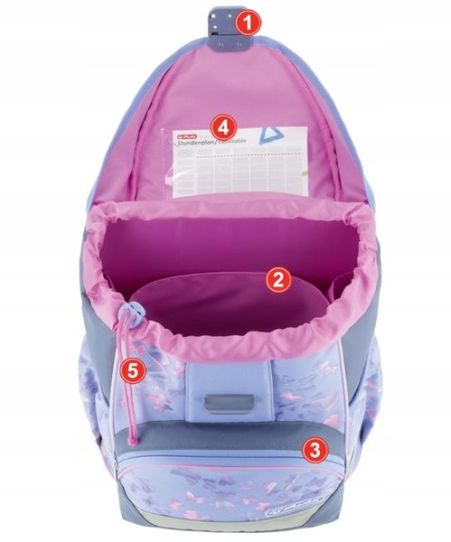 TORNISTER SZKOLNY HERLITZ ULTRALIGHT BUTTERFLY PARADISE 8-9 LAT zdjęcie 13