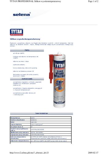 SILIKON WYSOKOTEMPERATUROWY 310ML CZERWONY na Arena.pl