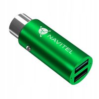 2 x Navitel UC322 Ładowarka samochodowa USB x2 12V / 24V szybkie ładowanie