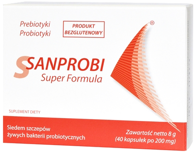 Probiotyki Super Formula 40 kapsułek Sanprobi