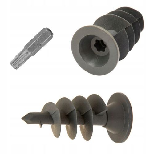 KOŁKI WKRĘTY DO MOCOWANIA FOLII KUBEŁKOWEJ FUNDAMENTOWEJ ŚLIMAK 100 SZT BIT na Arena.pl