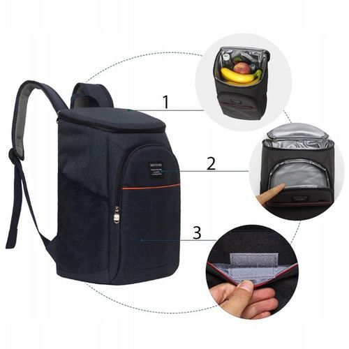 PLECAK TERMICZNY TERMOIZOLACYJNY TURYSTYCZNY TORBA PODRÓŻNA LODÓWKA PLAŻOWA na Arena.pl