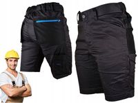 KRÓTKIE SPODENKI szorty MĘSKIE spodnie DAMSKIE ROBOCZE ELASTYCZNE