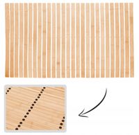 MATA ŁAZIENKOWA BAMBUSOWA DREWNIANY DYWANIK ANTYPOŚLIZGOWY 50x80cm